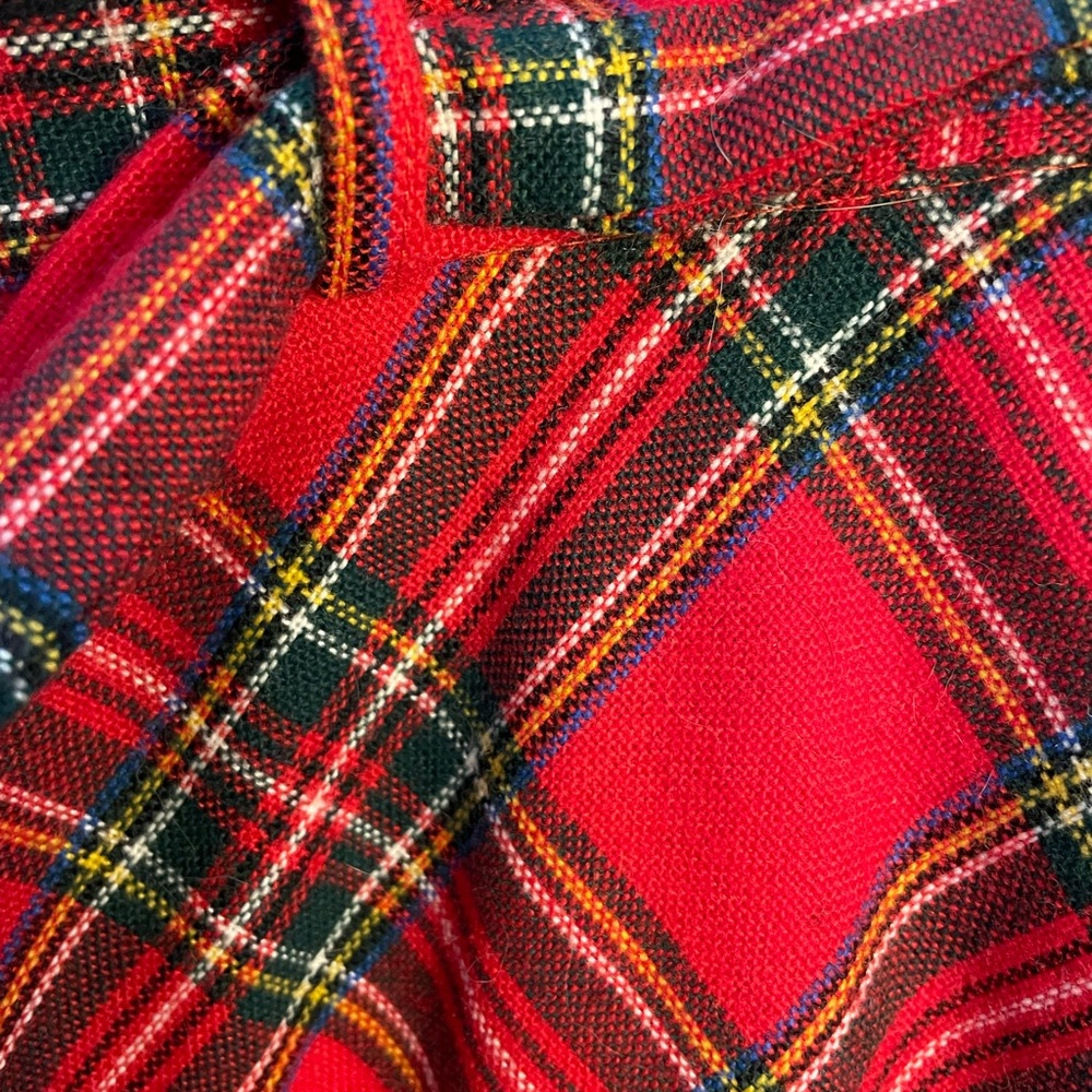 VTG Tartan Plaid Red Women's Skirt - Picture 8 of 10